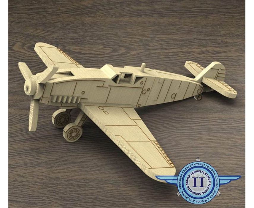 Сборная модель самолета из дерева для детей и взрослых